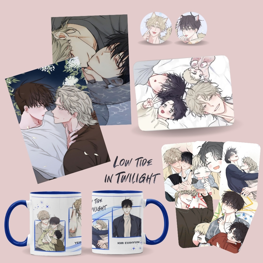 Kit Low Tide In Twilight manhwa, Yaoi | Decoração, presente para fãs!