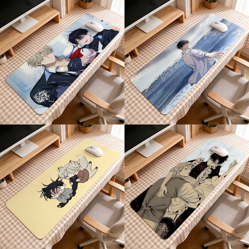 Manhwa L-low Tide In T-twilight-S Bonito Mouse Pad Tapete De Computador Deskpad Laptop Teclado Escritório Grande Paisage