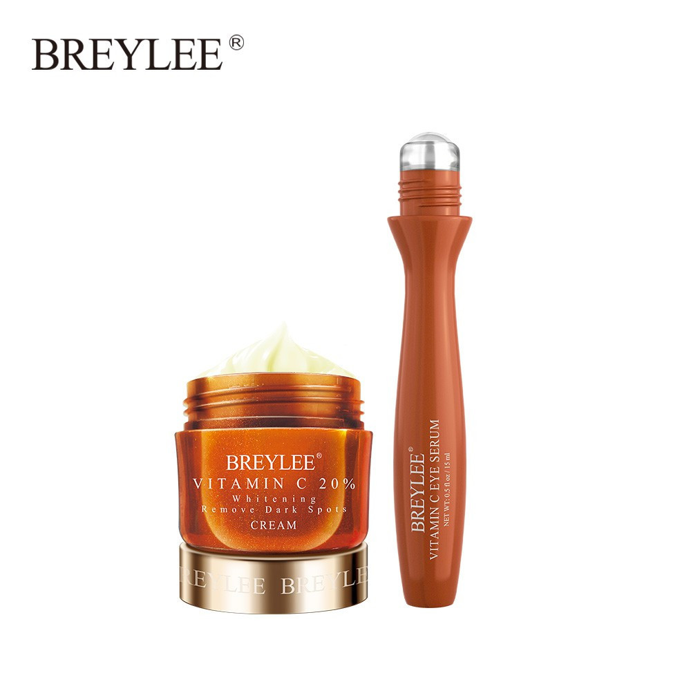 BREYLEE Vitamin C Care set，Remove Wrinkles And Fine Lines  Firming Eye Skin,Increase Skin Elasticity, Smooth And Tighten