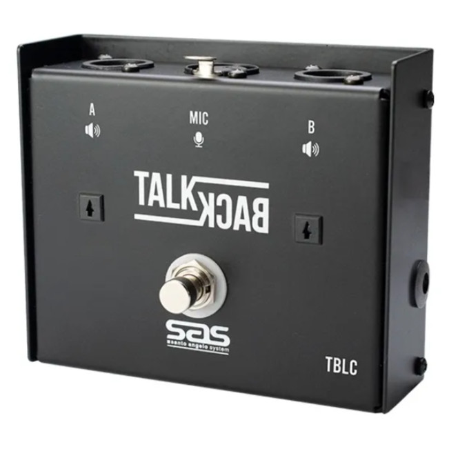 PEDAL TALK BACK COM LED COM TRAVA MOD TBLC PRETO SANTO ANGELO 9V