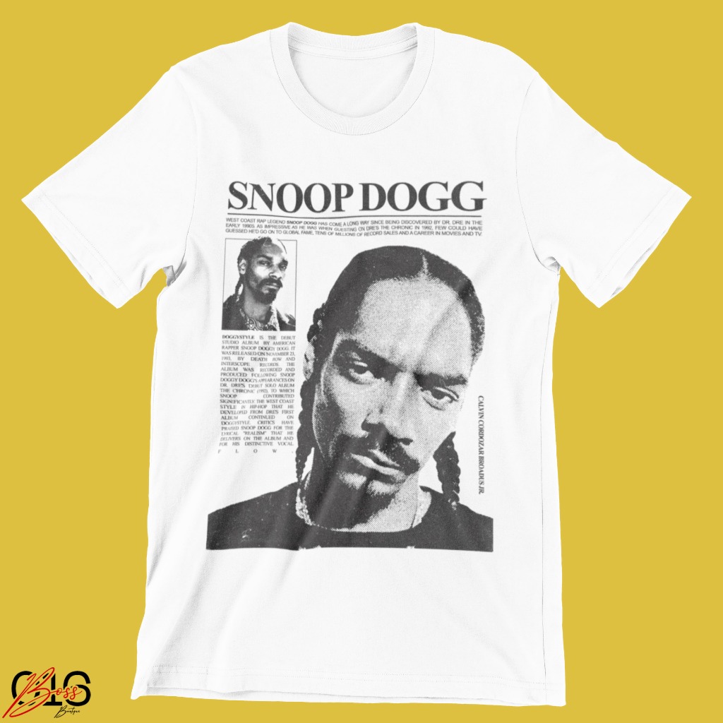 CAMISETA SNOOP DOGG RAPPER AMERICANO EXCLUSIVA 100% ALGODÃO [IMPERDÍVEL]