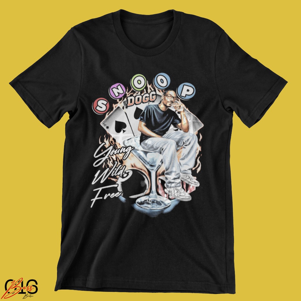 Camiseta Snoop Dogg Rapper Americano Exclusiva 100% Algodão [IMPERDÍVEL]