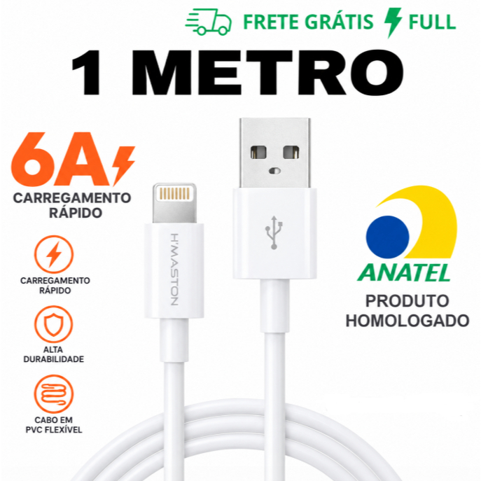 1M FAST CHARGING USB IOS CABLE FOR IOS COMPATIBLE IPHONE