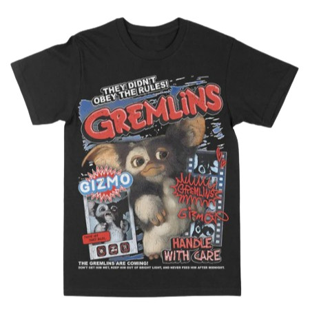 Camiseta Gremlins Adulto/Infantil Lançamento Camiseta 100% algodão