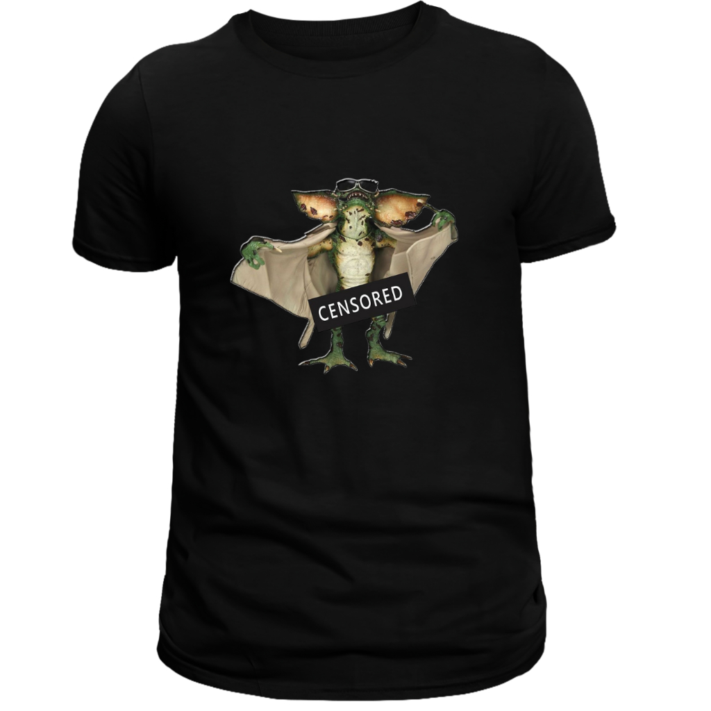 Linda Camisa, Camiste Gremlins Censured, 100% Algodão, Envio Imediato