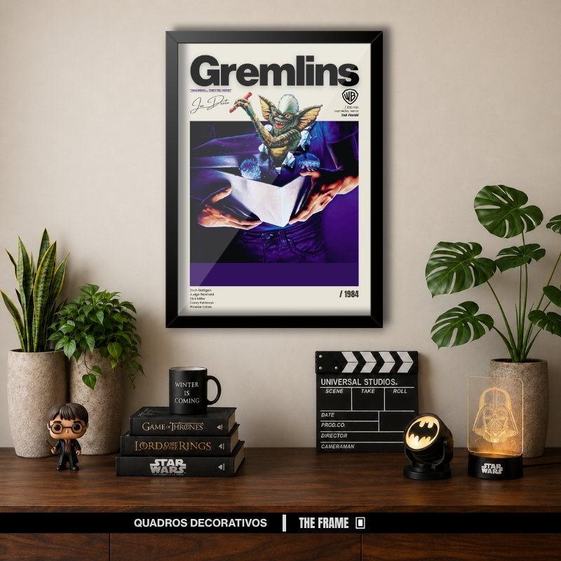 Quadro Decorativo A4/A3 Filme Gremlins