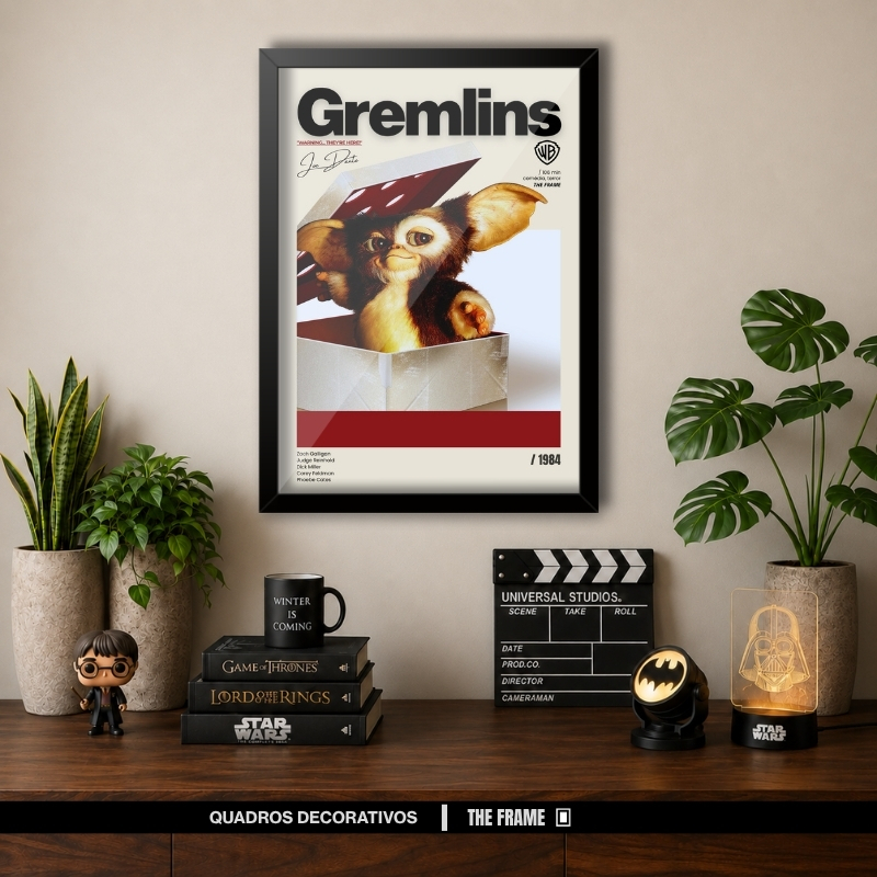 Quadro Decorativo A4/A3 Filme Gremlins
