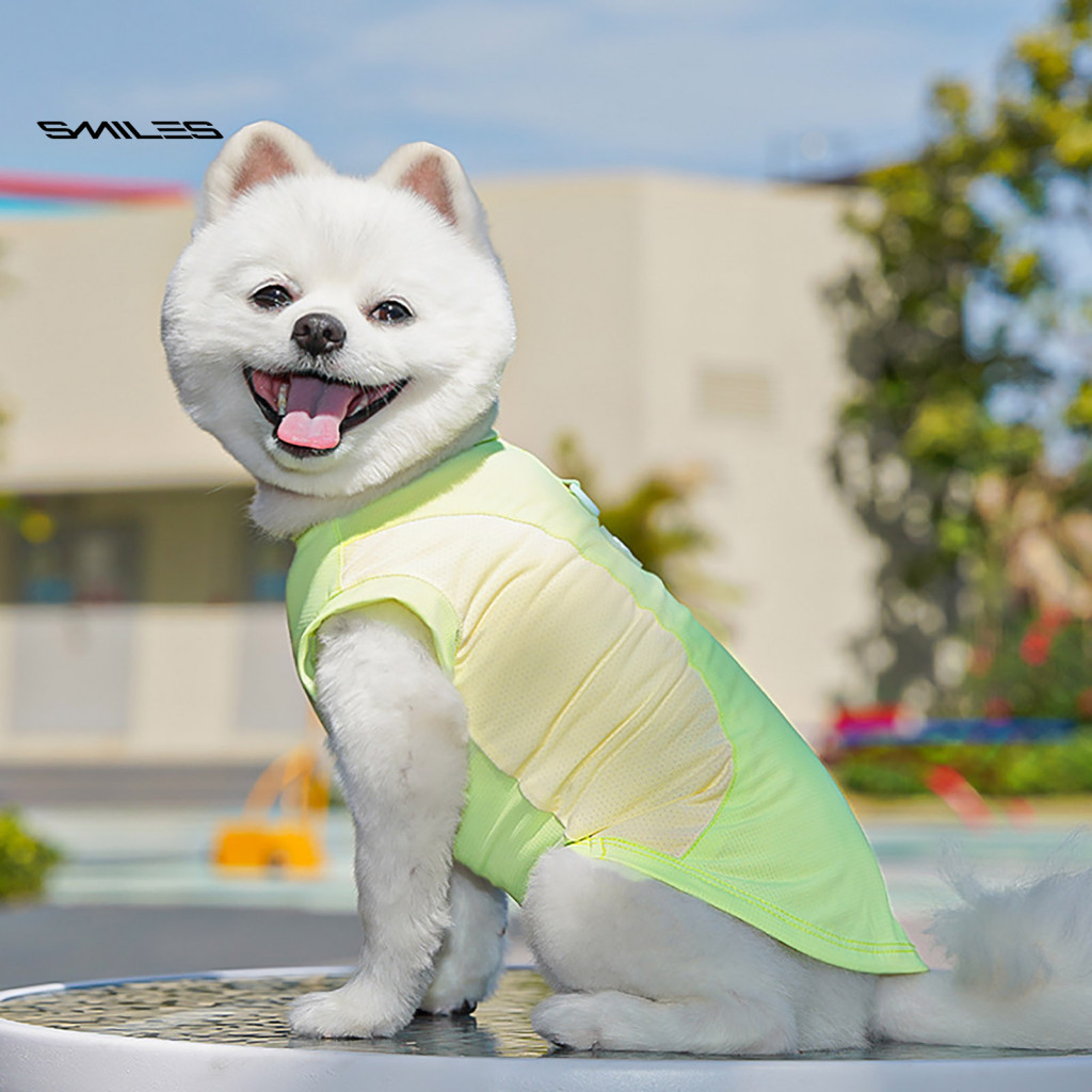 Pet Shirt Dog Apparel Summer T-shirt for Small Medium Dogs – Breathable Ice Silk Fabric Quick-dry Sun Protection Tee L
