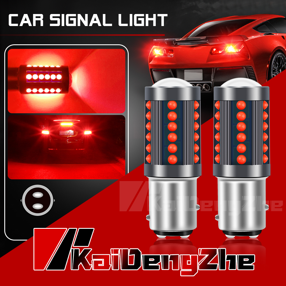 Novo 2 peças 36 LED Luz de Sinalização Carro Luz de Freio Vermelha Liga 1157 BAY15D Luz Traseira Carro Acessórios