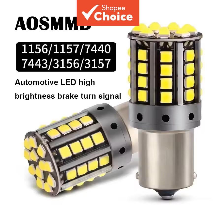 AOSMMD Luzes LED Super Brilhantes Canbus Lâmpada De Sinalização DRL Sem Erro 1156 1157 W21W 2 Unidades
