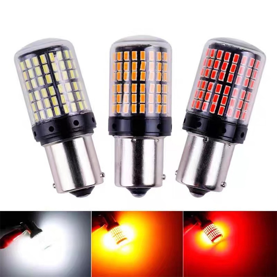 Lâmpadas LED TCYATO 144LED Ba15s/1156/1157-Sinal De Mudança , DRL , Neblina , Cauda , Freio E Luzes Reversas , 12V , 33S