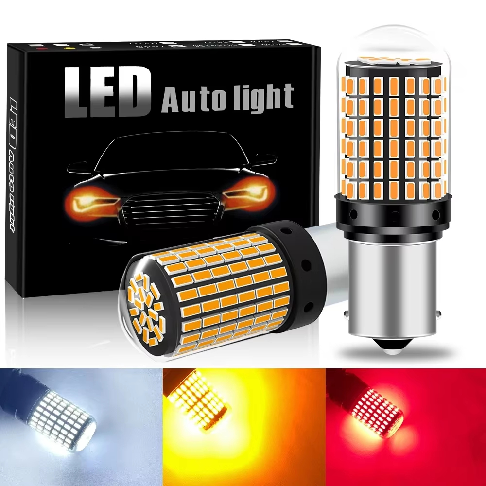 2 Pçs Carro Led Lâmpadas De Sinal Canbus Livre De Erros S25 1156 1157 Ba15s Bay15d P21w Py21w Venda Do Feriado
