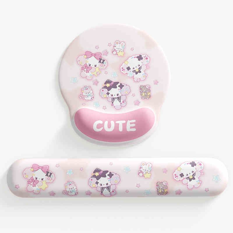 XYLDN812 flor de cerejeira rosa pulso Mouse pad feminino almofada de pulso antiderrapante escritório portátil computador
