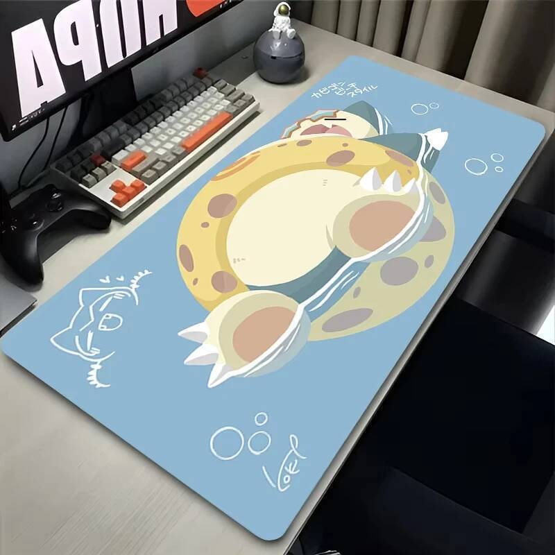 Flor De Cerejeira Kawaii Mouse Pad Portátil Rosa Sakura Nuvens Mousepad XXL P-S-snorlax Teclado Tapete PC Japão Anime De