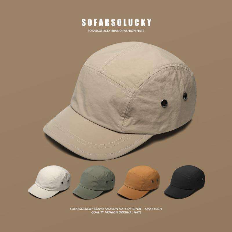 5 Panel Cooling Cap Homem Summer Waterproof Baseball Com Fivelas Respiraveis Quick Dry Sport Running Hat Para O Exterior