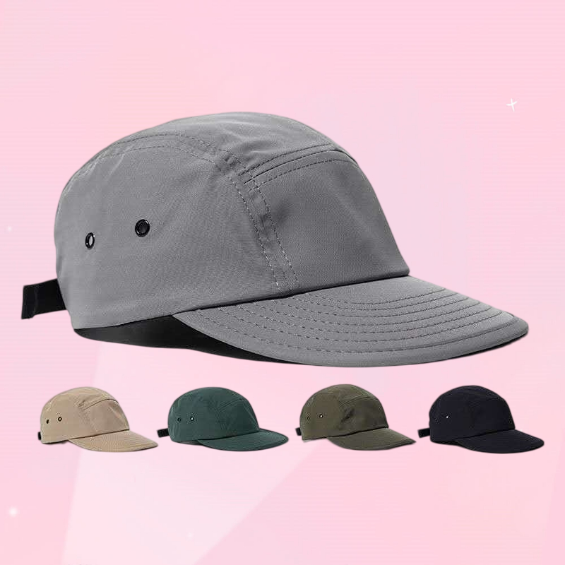 5 Panel Cooling Cap Homem Summer Waterproof Baseball Com Fivelas Respiraveis Quick Dry Sport Running Hat Para O Exterior