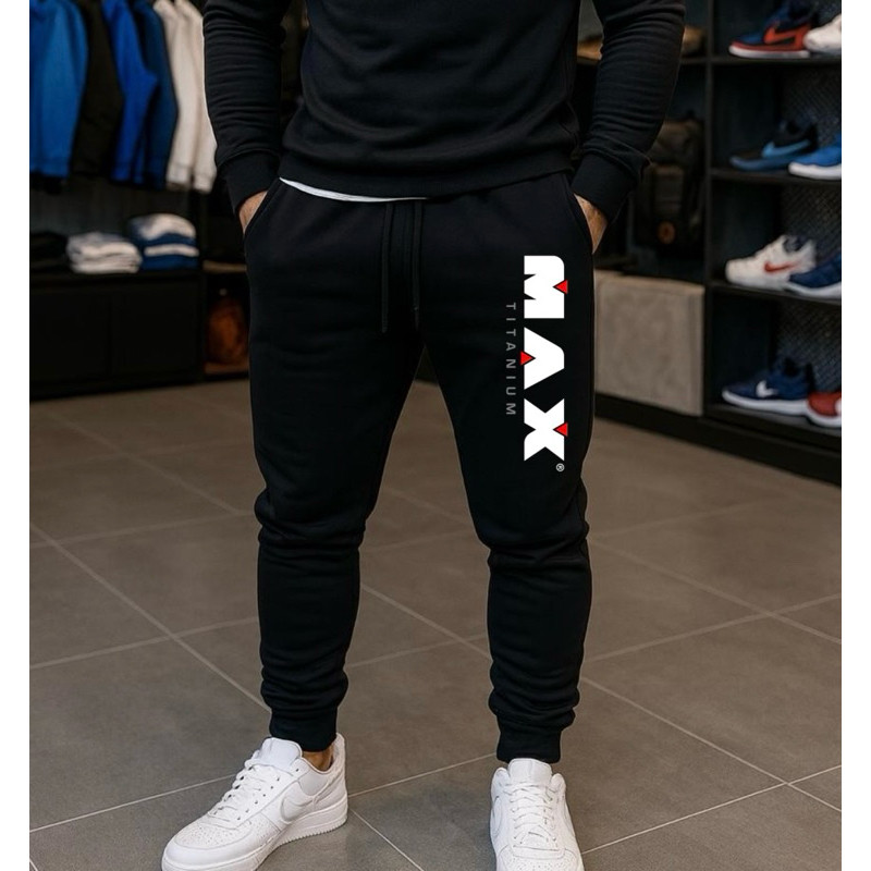 Calça Moletom Flanelado Unissex Confortável Estilo Jogger Casual MAX TITANIUM esportiva Softwear lançamento Envio rápido