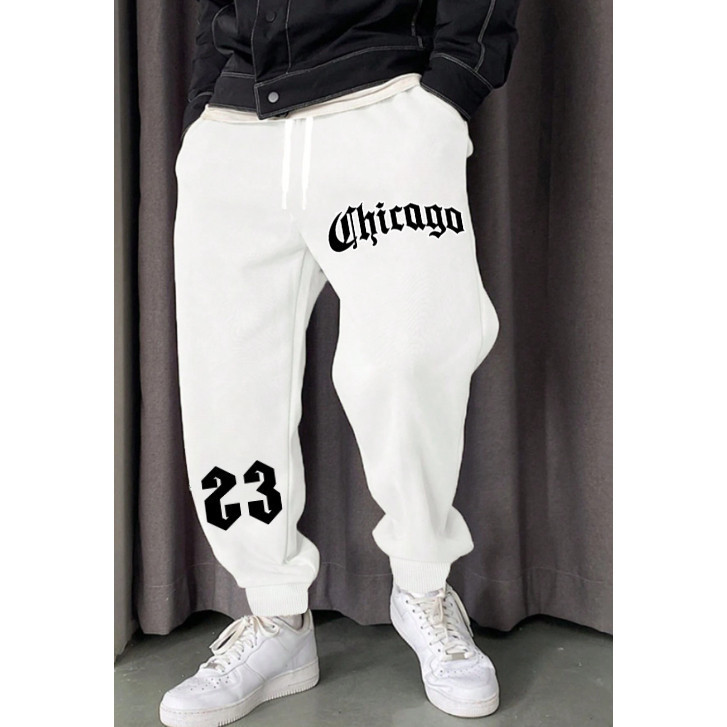 Calça Moletom Jogger Streetwear Chicago 23 Confortável Envio Rápido Pronta entrega