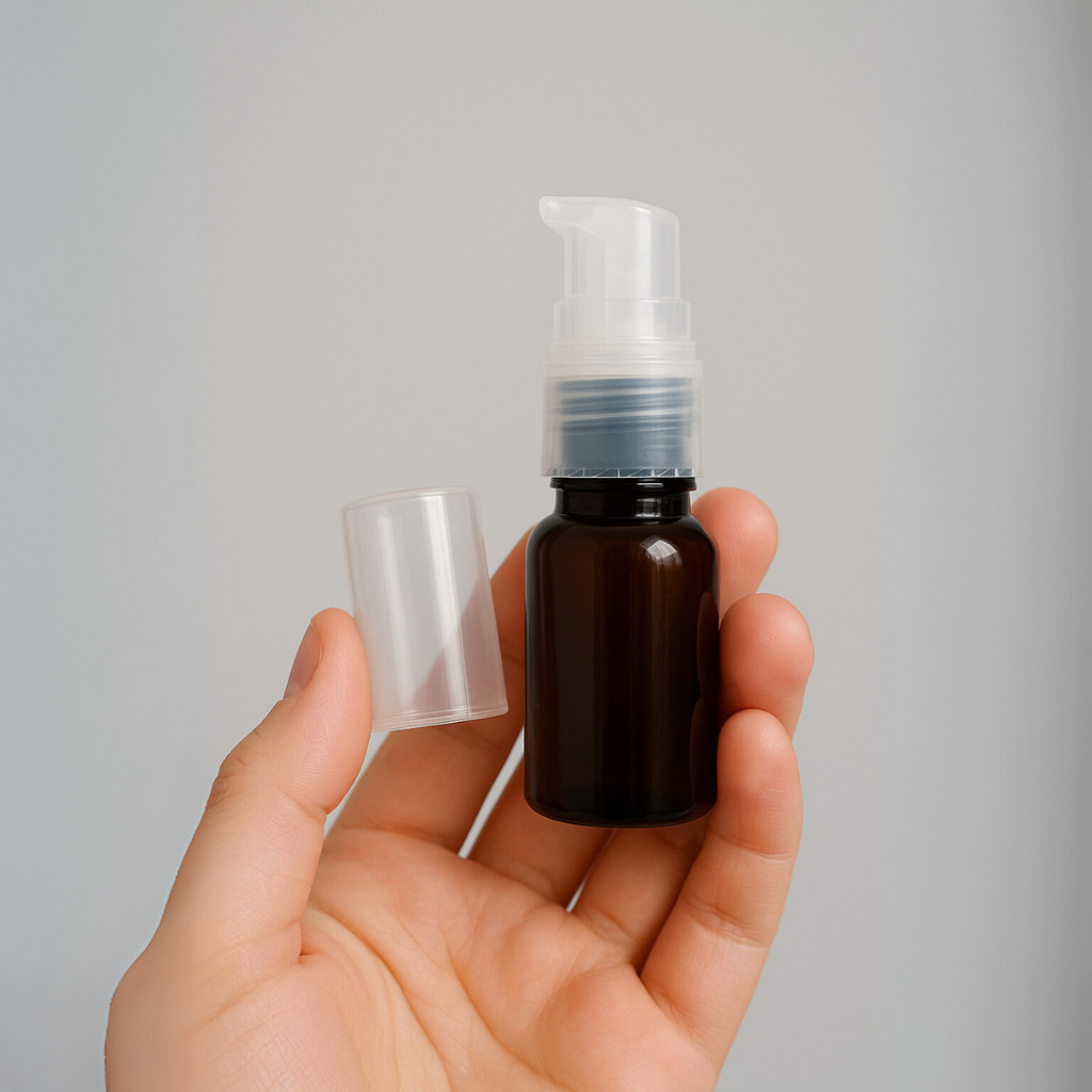 Kit Frasco Pet 10ml 18/405 Âmbar C/Válvula Dosadora
