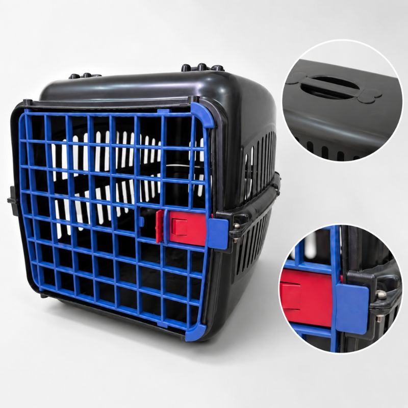 Caixa de Transporte Grande para Cães e Gatos para Viagens e idas ao Veterinário