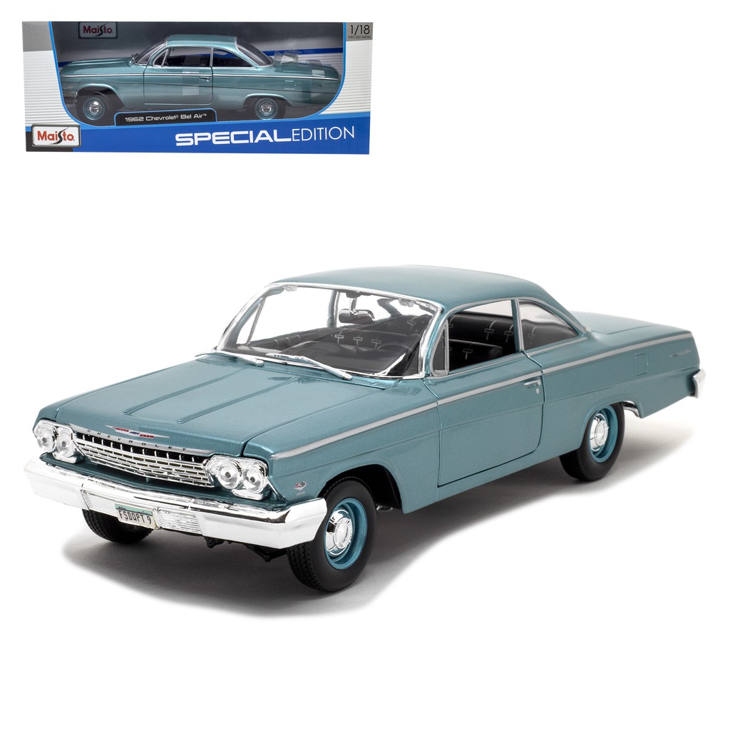 Miniatura em Metal Chevrolet Bel Air 1962 1/18 Maisto