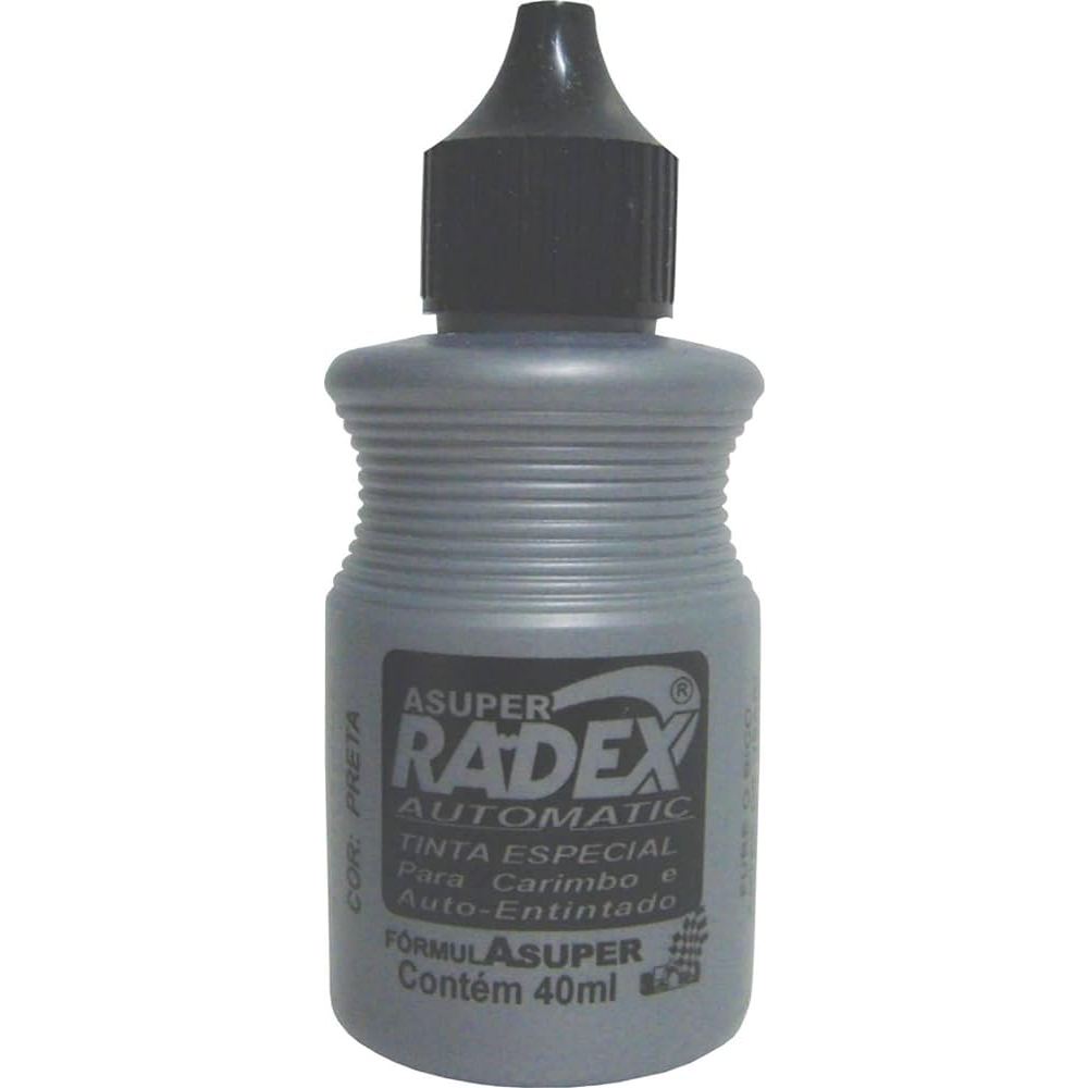 Tinta para Carimbo Automatic Preto Radex 40ml