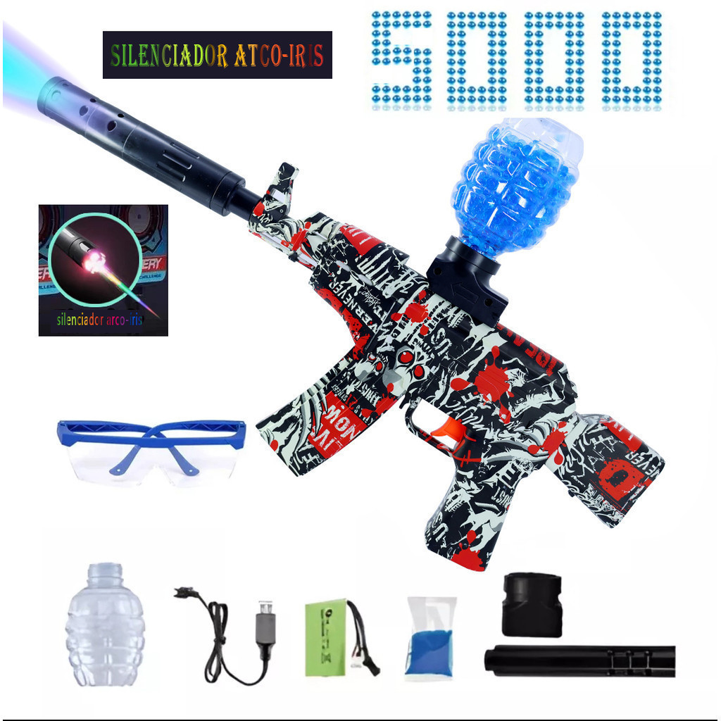 Competition-grade electric soft-gel pellet launcher Safety gel pellets Automatic burst fire Suitable for outdoor sports