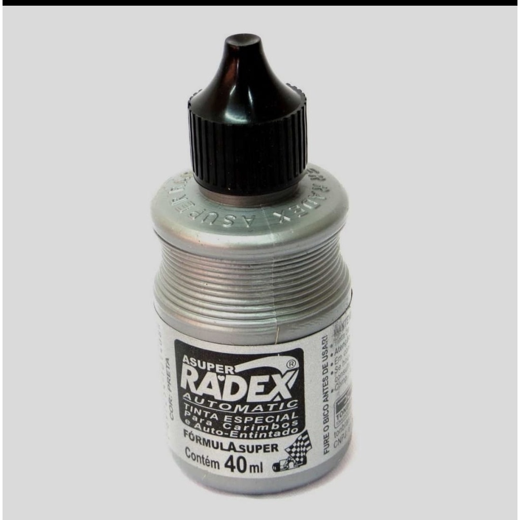Tinta para Carimbo Automático Automatic Radex Preto