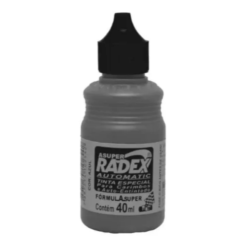 Tinta para Carimbo Automatic Preto Radex 40ml