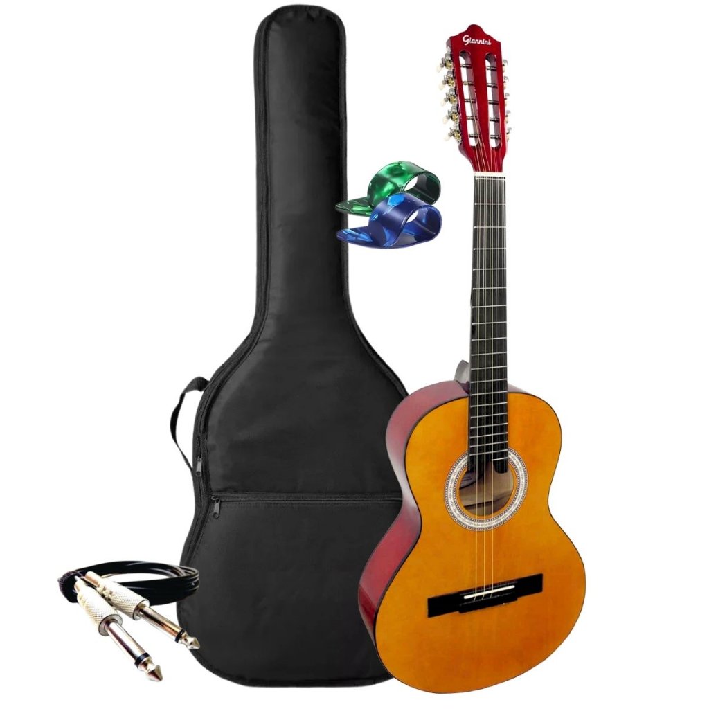 Kit Viola Caipira Giannini Acústica Vs14 + Acessorios