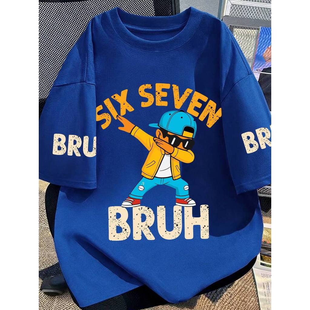 Camiseta Six Seven Bruh Em Algodão Super Confortável e Estilosa