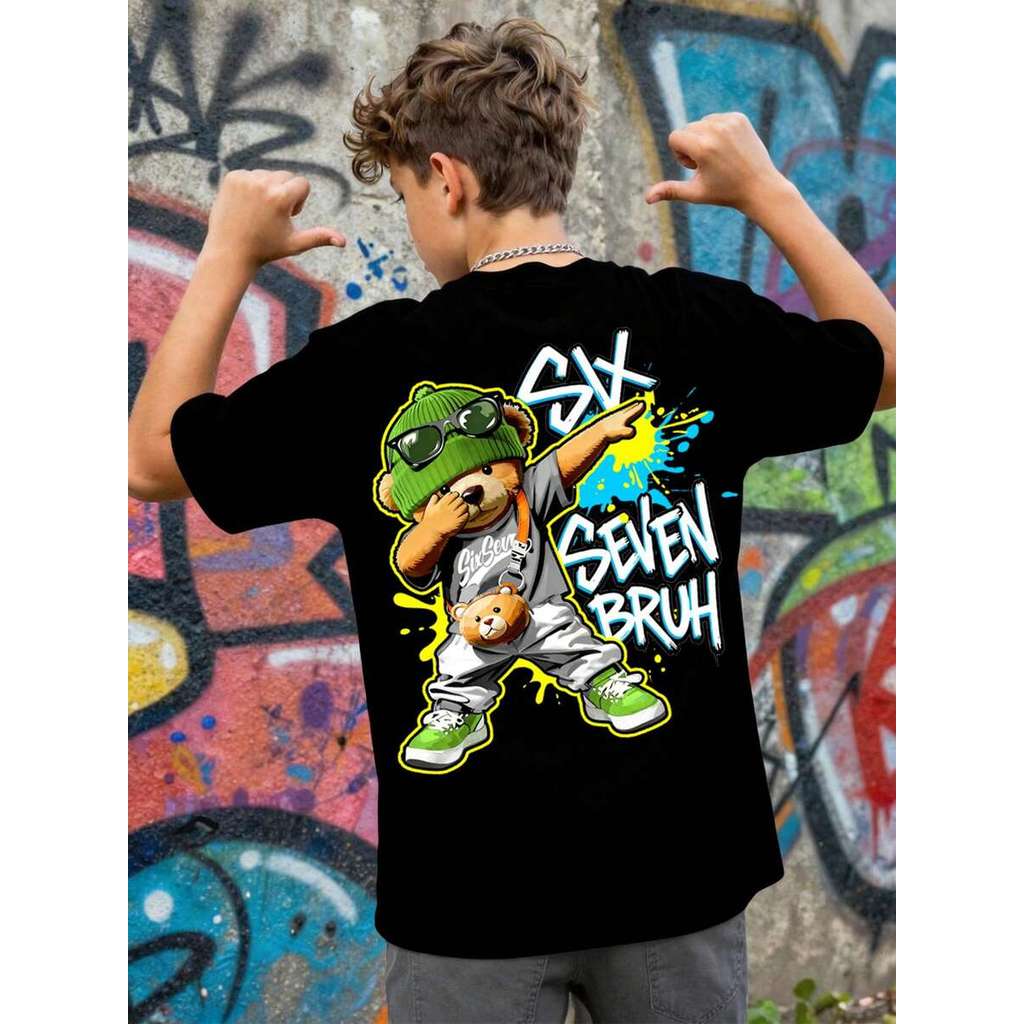 Camiseta Six Seven Urso Bolt Em Algodão Super Confortável