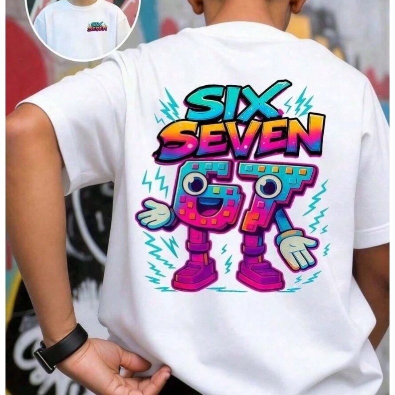 Camiseta Six Seven Infantil e Adulta Super Estilosa Qualidade Premium Promoção