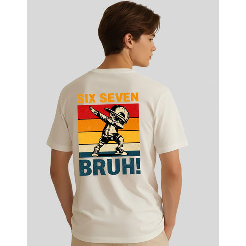 Camiseta Six Seven Bruh Aura Ego Dança Dab Trend Viral Meme