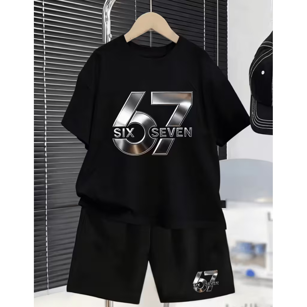 Conjunto Infantil Menino Six Seven Camiseta+short Streetwear