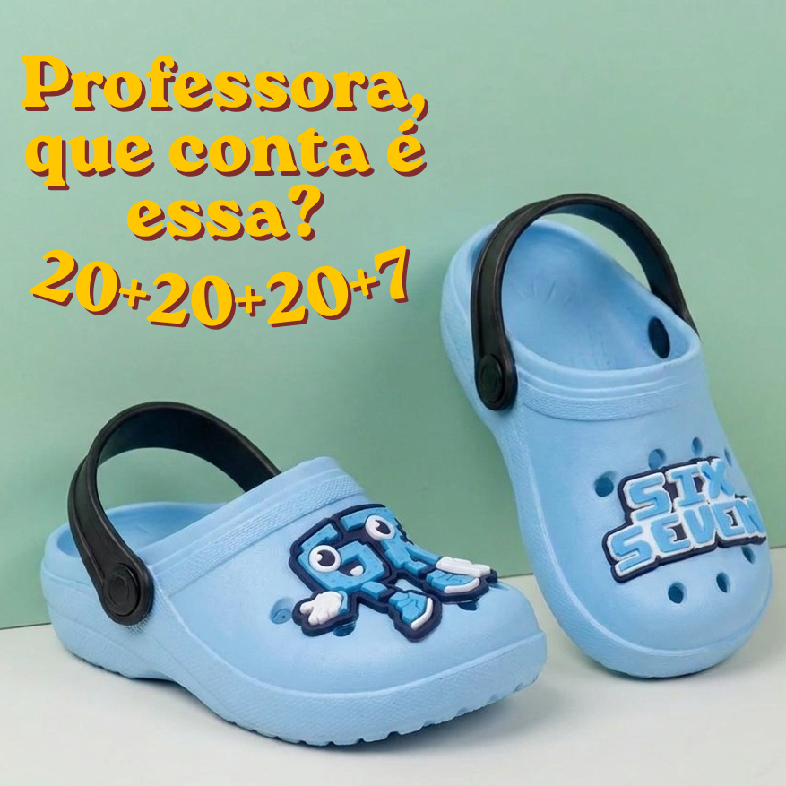 Sandalia Papete Infantil Menino Six Seven Leve Confortavel