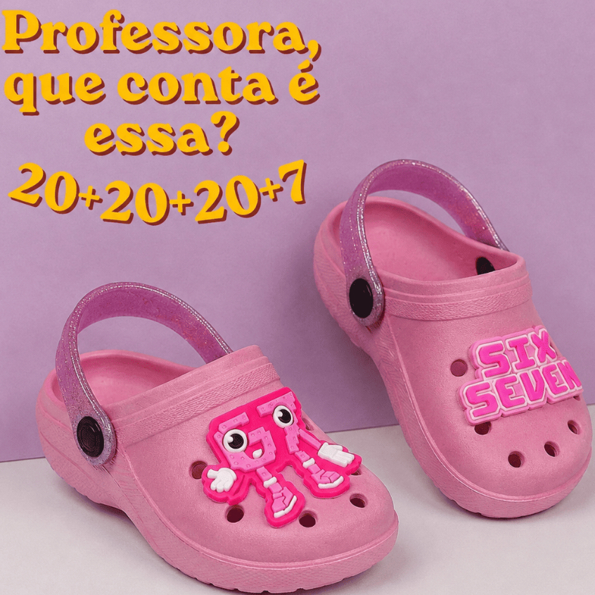 Sandália Infantil Menina Six Seven Papete Farma Aura Confortável