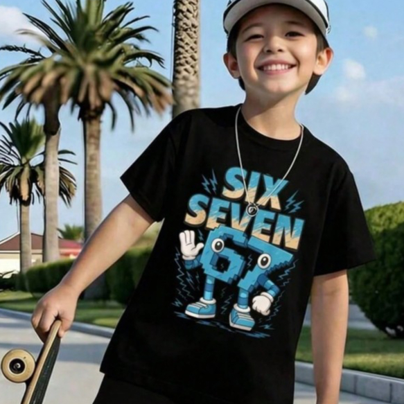 Camiseta Six Seven Infantil e Adulto Super Estilosa Qualidade Premium Promoção