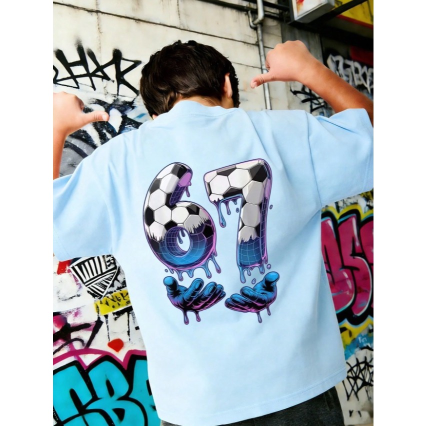 Camiseta Six Seven Infantil Juvenil Blusa em Algodão Tecido Premium ENVIO IMEDIATO