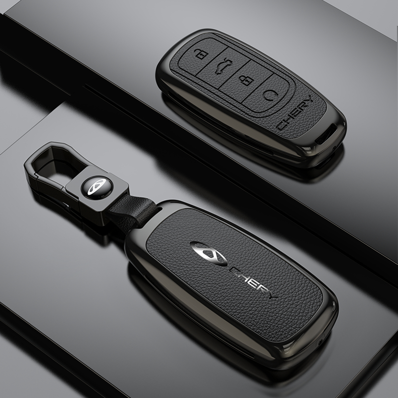 Capa De Chave De Carro Em Liga De Zinco Chery Tiggo 7PLUS 9 5X Arrizo 8 Fengyun A8 8 Acessórios Com Fivela De Concha