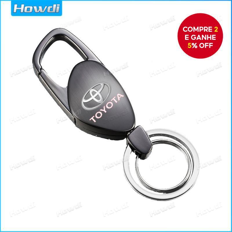 Novo chaveiro personalizado de metal liga criativo para moto e carro com logotipo para Toyota