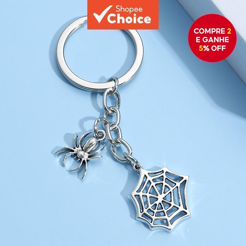Chaveiro Teia De Aranha | De Liga Gótica Para Presentes De Halloween , Suspensão De Carro DIY E Joias Góticas Festivas