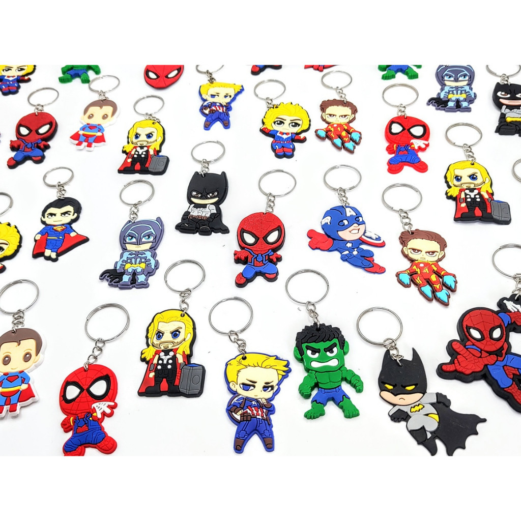 Chaveiros Liga Da justiça 10un Variados  Aniversário Marvel