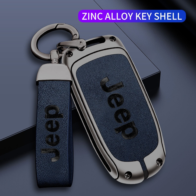 Capa Para Chave Jeep De Carro Em Liga De Zinco Fob Renegade Compass Grand Cherokee Acessórios