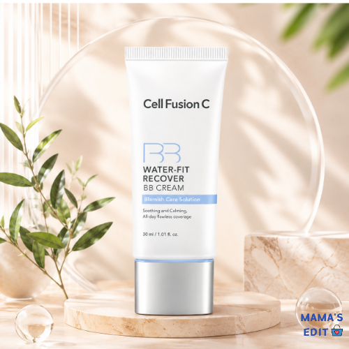 [Cell Fusion C] Creme BB Recuperador Water-Fit 30ml | Luz/Natural/Bege Suave Coreano