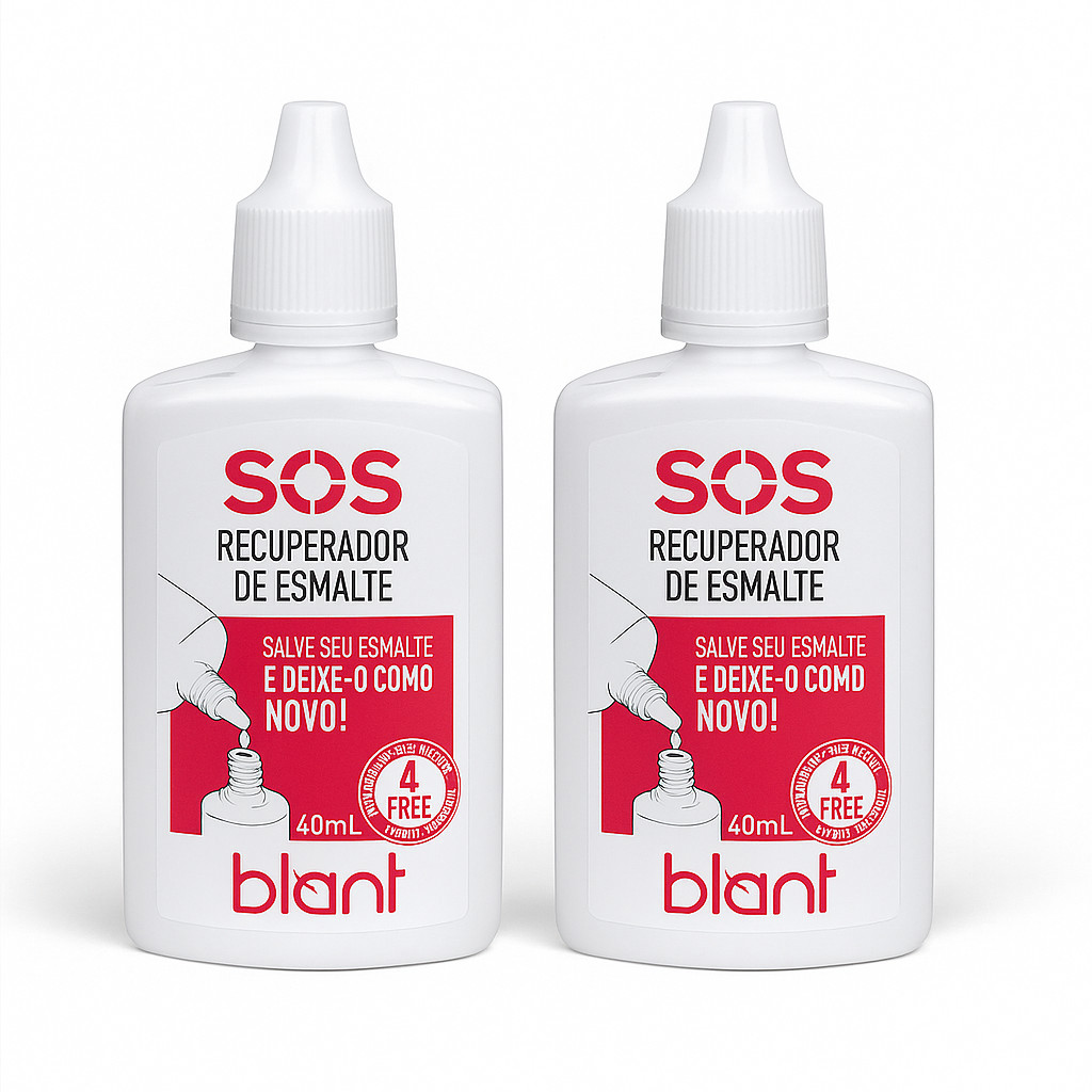 Kit 2 SOS Recuperador de Esmalte Blant – Restaura a Textura, o Brilho e a Fluidez dos Esmaltes  x2