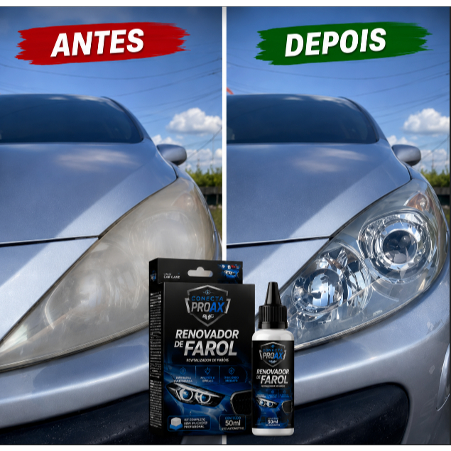 renovador restaurador recuperador de farol remove amarelado