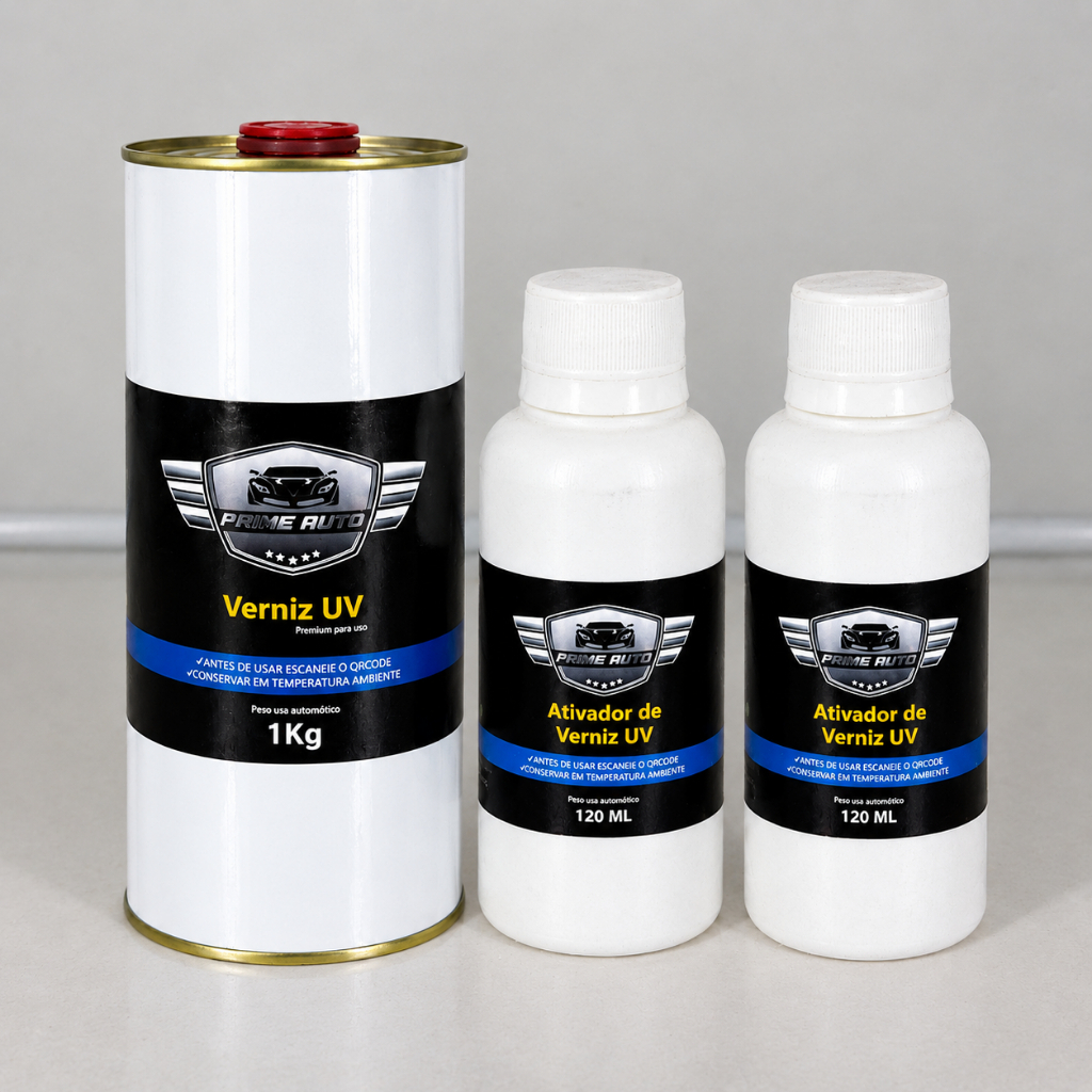 Kit Reposição Verniz UV Recuperador de Farol Amarelado