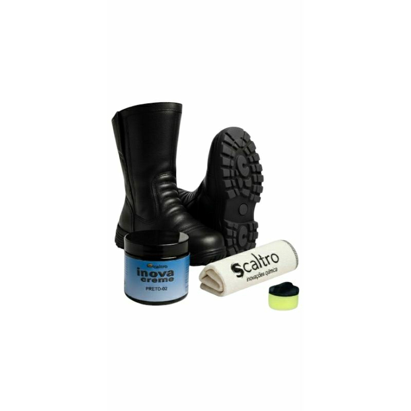 Recuperador De Couro Liso militar Inovacreme Com Esponja 250g e Flanela.