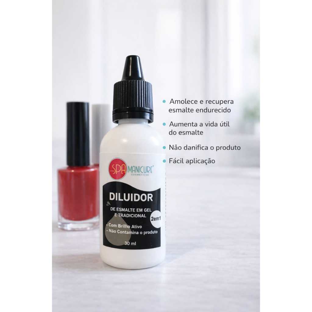 Amolecedor Recuperador de Esmalte Endurecido 30ml 2 em 1- Spa Manicure
